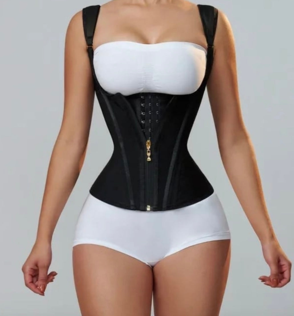 Women's Underbust Corset Waist Trainer Cincher - Steel Boned Body Shaper.